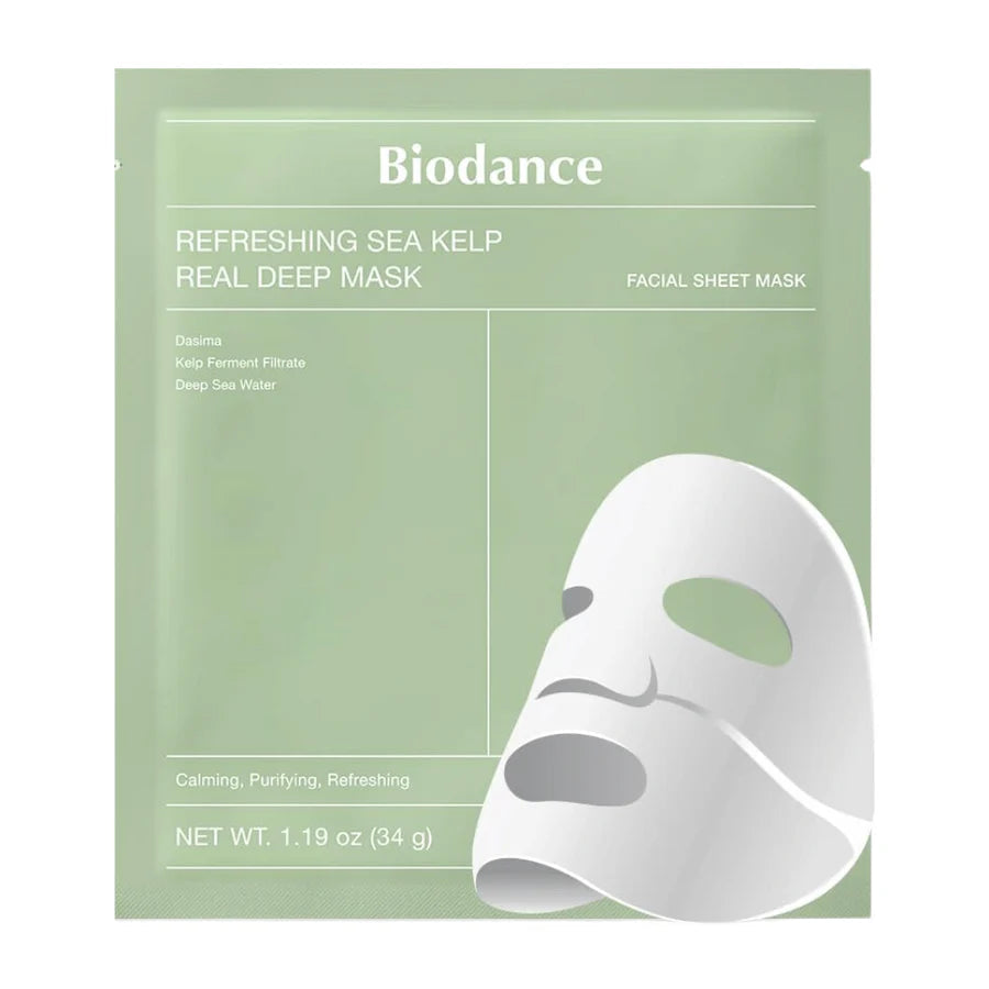 Biodance - Refreshing Sea Kelp Real Deep Mask (Mascarilla Calmante y Purificante) 34g