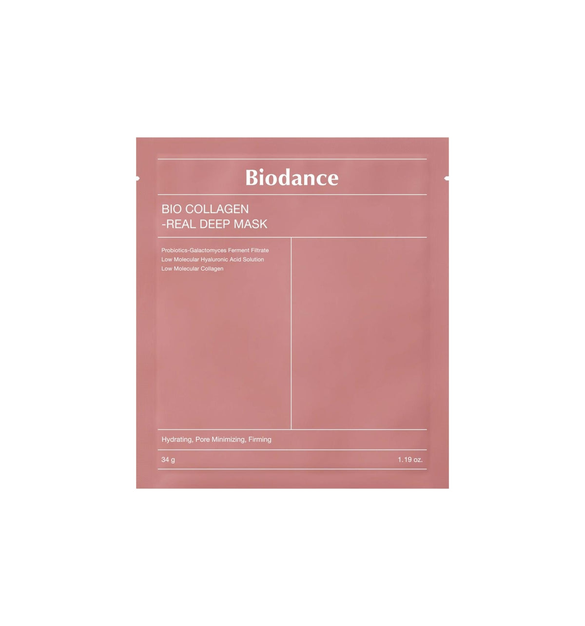 Biodance - Bio-Collagen Real Deep Mask (Mascarilla Hidratante de Colágeno) 34g